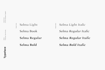 现代优雅英文衬线字体下载 Selma – A Classy Serif