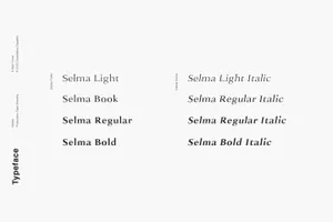现代优雅英文衬线字体下载 Selma – A Classy Serif