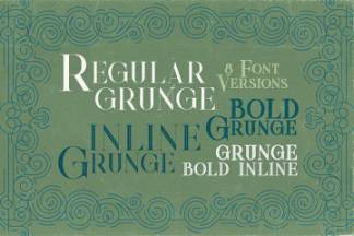 复古外观的英文衬线装饰字体 Quadro – Display Font