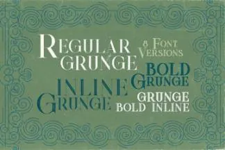 复古外观的英文衬线装饰字体 Quadro – Display Font