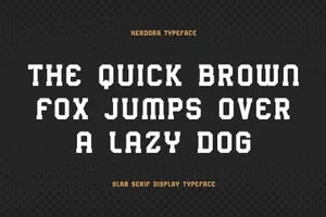 Logo标志设计粗衬线英文字体 Hardora – Slab Serif