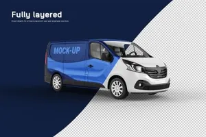 厢式货车外观设计样机模板Van Mock-Up 3