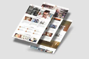 纸张大小网站设计效果图样机模板 A4 Paper MockUps