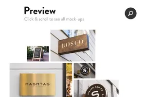 高端门面店面店招LOOGmockup bundle 2