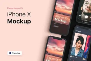 APP界面设计截图预览iPhone 8手机样机模板