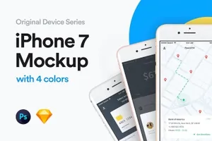 iPhone 7手机样机模板 iPhone 7 Mockup