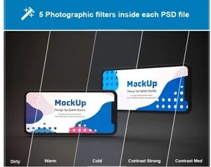 黑色背景iPhone 11智能手机屏幕预览样机 Dark iPhone 11 Mockup