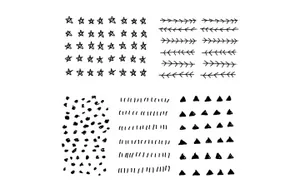 Hand-drawn Vector Patterns 个性手绘矢量图案 设计元素