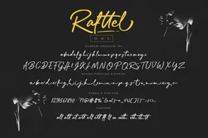 手写英文字体 Rafttel Script