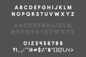 东京热 NO 只是款无衬线英文字体 Tokyo  A Designer