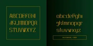 未来派优雅科幻的现代几何装饰英文字体 MBF Alligra