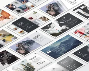 等距桌面屏幕截图预览样机v1 Isometric Desktop Screens Mockup