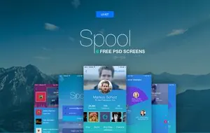 Spool: 6 Mobile UI Templates UI 素材