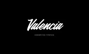 优美书法英文字体Valencia Calligraphy Typeface 精选