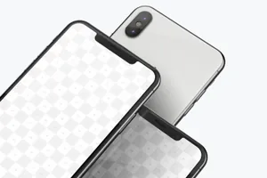 iPhone XS 手机样机 iPhone XS Max Mockup , Close Up 02