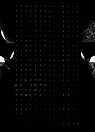 新潮流复古酸性艺术抽象英文装饰字体 FORGE - Modor