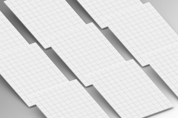 A4纸张大小网站设计作品展示样机模板 A4 Paper Mock Up