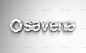 3D立体亚克力效果LOGO贴图3D Logo Mock-Ups Presentations