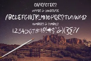 个性的笔刷字体 Seriously Rad Brush Font