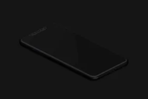 iPhone手机样机 Isometric Clay iPhone Xs Max Mockup , Left View