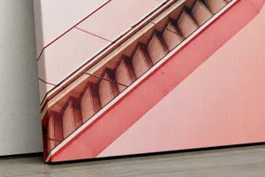 油画画布样机 Landscape Canvas Mockup Leaning on Wall