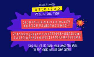 可爱卡通设计英文字体Shnobel Display Free Typeface