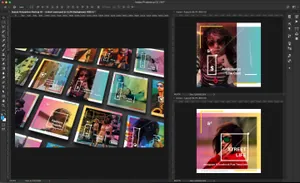 方形广告样机素材 Square Perspective Mockup 02