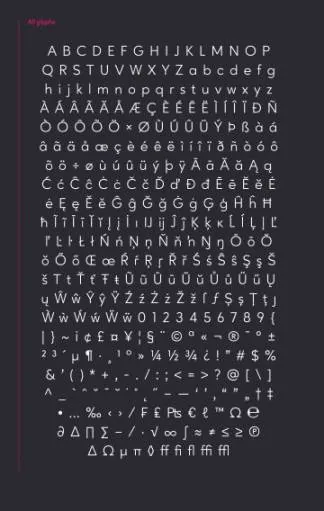 由Eko Bimantara设计的几何无衬线字体系列 Ageo