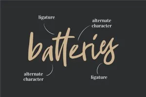 一款可爱自然的手写英文字体 Aescudos - Handwritten Font