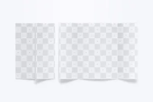 折页设计样机 A4 Gate Fold Brochure Mockup 05