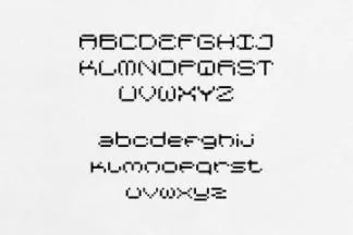 新复古未来派像素风装饰英文字体 Salander Pixel – Font Collection