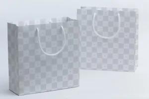 购物纸袋设计样机 Shopping Bag Mockup 07