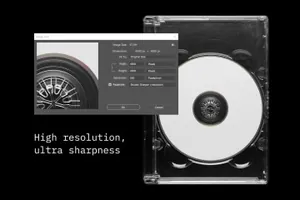 个性透明效果的光盘CD DVD蓝光等包装设计样机