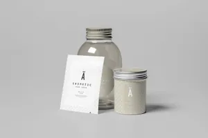 简约时尚高端多角度多视觉高级真实完美化妆品护肤品产品设计VI样机展示