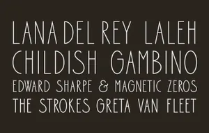 装饰艺术英文无衬线字体 Bellavista Condensed