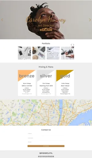 Brooklyn工作室网站首页HTML源码