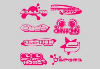 日式孢子英文装饰字体 HVNTER - SPORE TYPEFACE