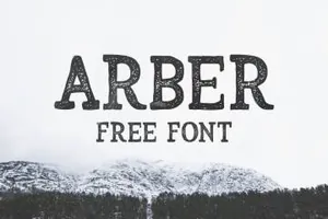一款免费的复古英文字体 Arber Display Free Vintage F