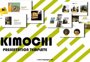 餐饮快餐keynote设计模板Kimochi Keynote Presentation