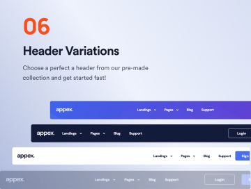 数字产品软件服务加密货币网页落地页模板 Appex - Bo