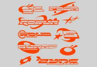 Y2K工业风酸性艺术英文装饰字体 HVNTER - ZYNK MINI-TYPEFACE