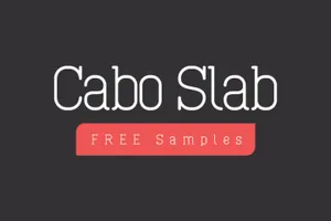 优雅衬线英文字体Cabo Slab Typeface Free Sample 精
