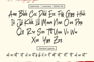 马克笔手工绘制英文手写字体下载 Butner – Marker Font