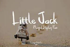一款俏皮可爱的英文字体 Little Jack Font Free Demo 精