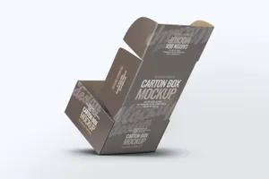 硬盒纸箱包装外观设计样机v1 Carton Box Mock-Up