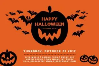 万圣节节日氛围惊悚创意设计无衬线英文字体 Piglet Ghost