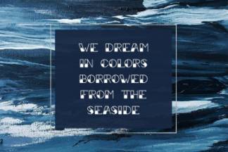 复古航海主题创意设计英文无衬线字体 Sailor Girl Font Duo