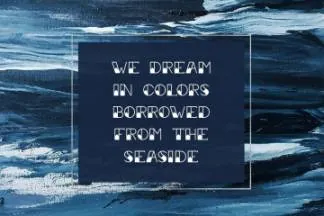 复古航海主题创意设计英文无衬线字体 Sailor Girl Font Duo