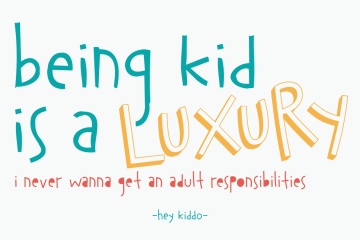 可爱仿小孩铅笔手写英文无衬线字体 Hey Kiddo – Children Font