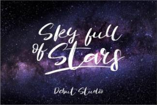 创意英文笔刷书法设计字体下载 Revolution Brush